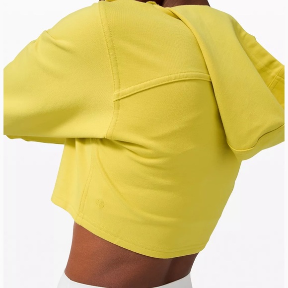 Lululemon All Yours Cropped Hoodie * Soleil - Picture 4 of 6